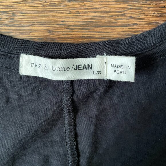 Rag & Bone Black 100% Pima Cotton Tank Top-Large - Picture 2 of 7